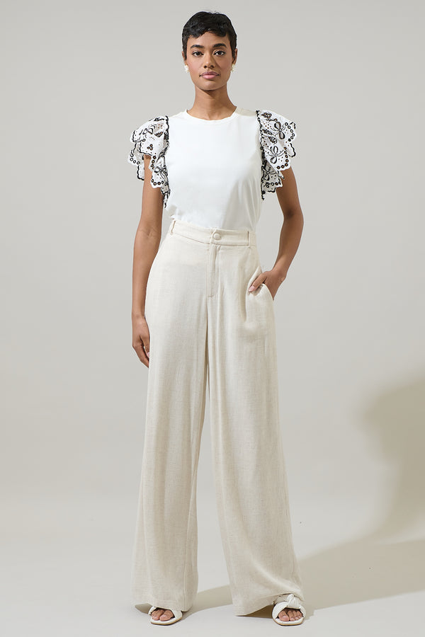 Sugarlips Keny Ruffle Knit Top