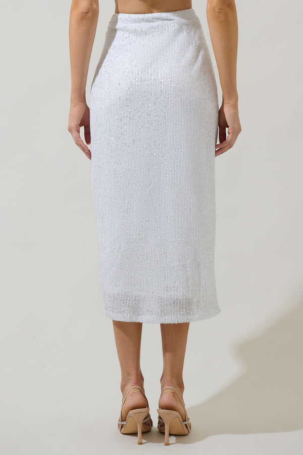 Sugarlips Kenzy Sequin Friday Nights Midi Skirt