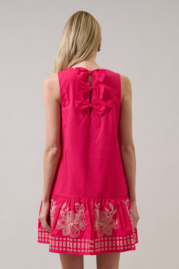 Sugarlips Kercy Embroidered Sleeveless Mini Dress