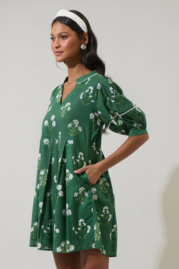 Sugarlips Kestrel Floral Fawna Shift Mini Dress