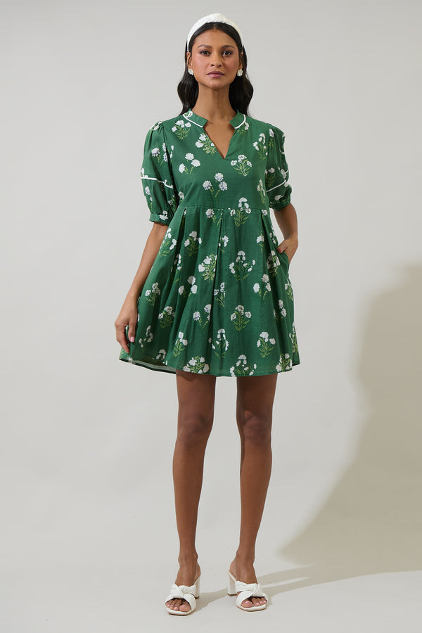 Sugarlips Kestrel Floral Fawna Shift Mini Dress