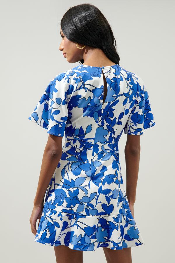 Sugarlips Khol Floral Flouncy Mini Dress