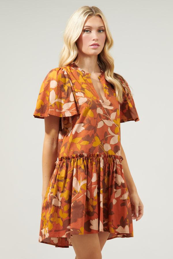Sugarlips Khol Maple Rock A By Trapeze Mini Dress