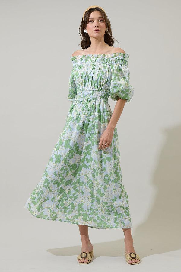 sugarlips Kiany Floral Magna Town Midi Dress