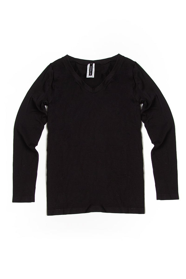 sugarlips Kids Long Sleeve Seamless V Neck