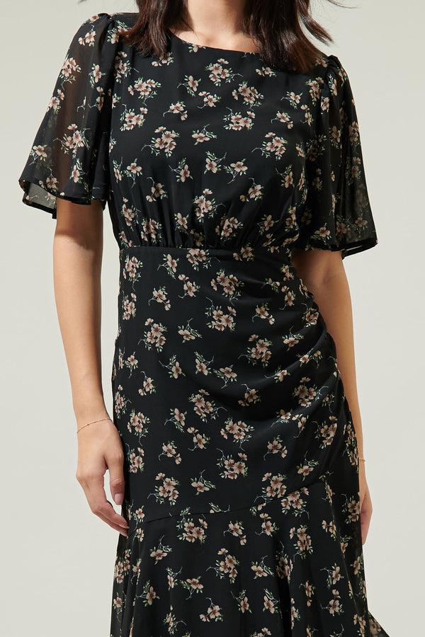 Sugarlips Kim Balboa Asymmetrical Midi Dress