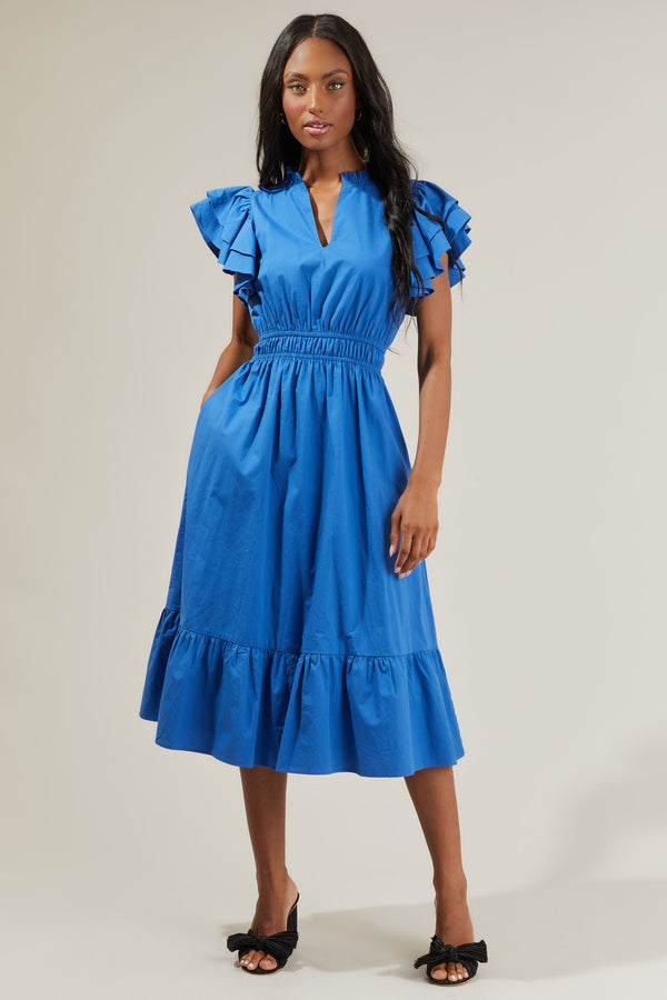 Sugarlips Kinny Poplin Maxi Dress