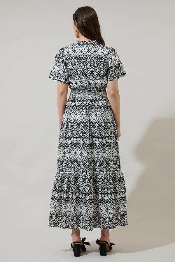 Sugarlips La Palma Floral Belraj Poplin Maxi Dress