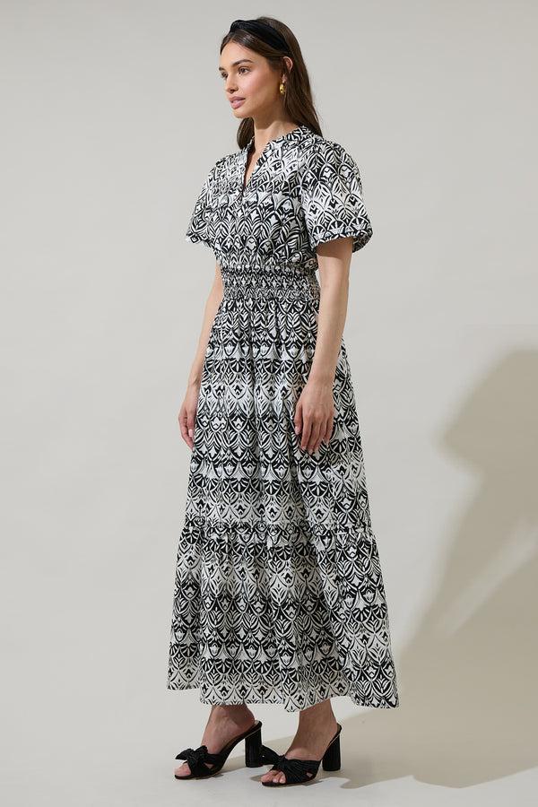 Sugarlips La Palma Floral Belraj Poplin Maxi Dress