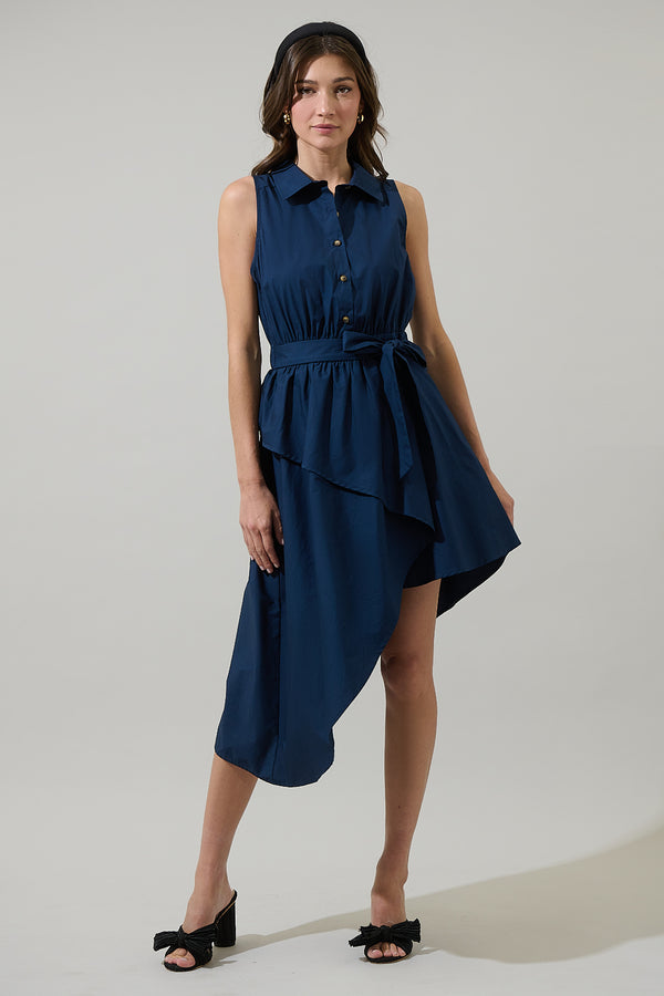 sugarlips Lacie Asymmetrical Midi Dress