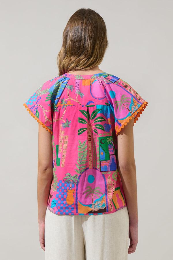 Sugarlips Lanus City Ayla Split Neck Top