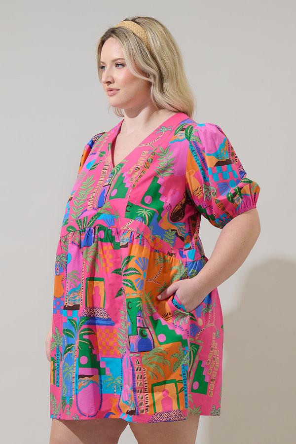 Sugarlips Lanus City Jerome Shift Mini Dress Curve