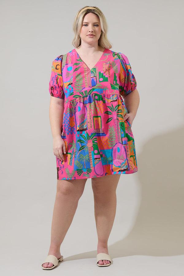 Sugarlips Lanus City Jerome Shift Mini Dress Curve