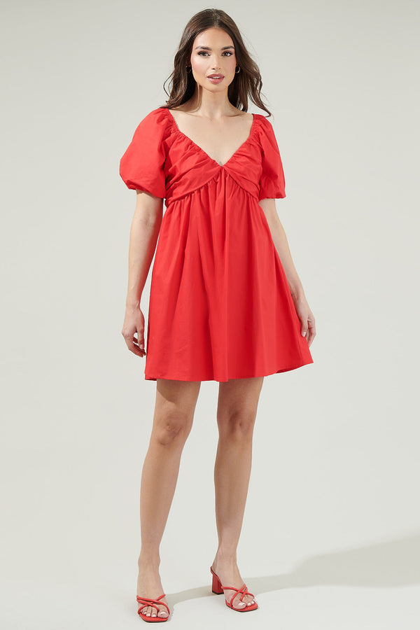 Sugarlips Leandra Poplin Mini Dress