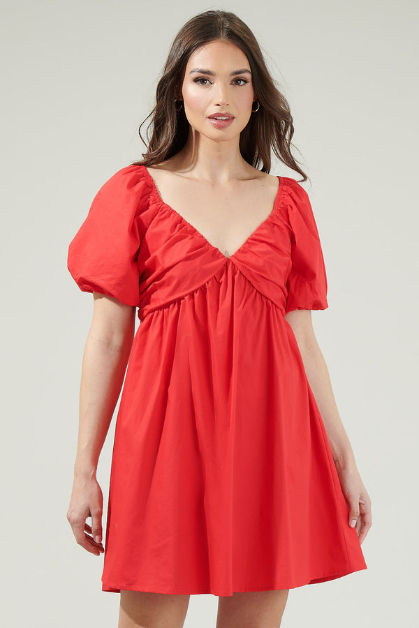 sugarlips Leandra Poplin Mini Dress