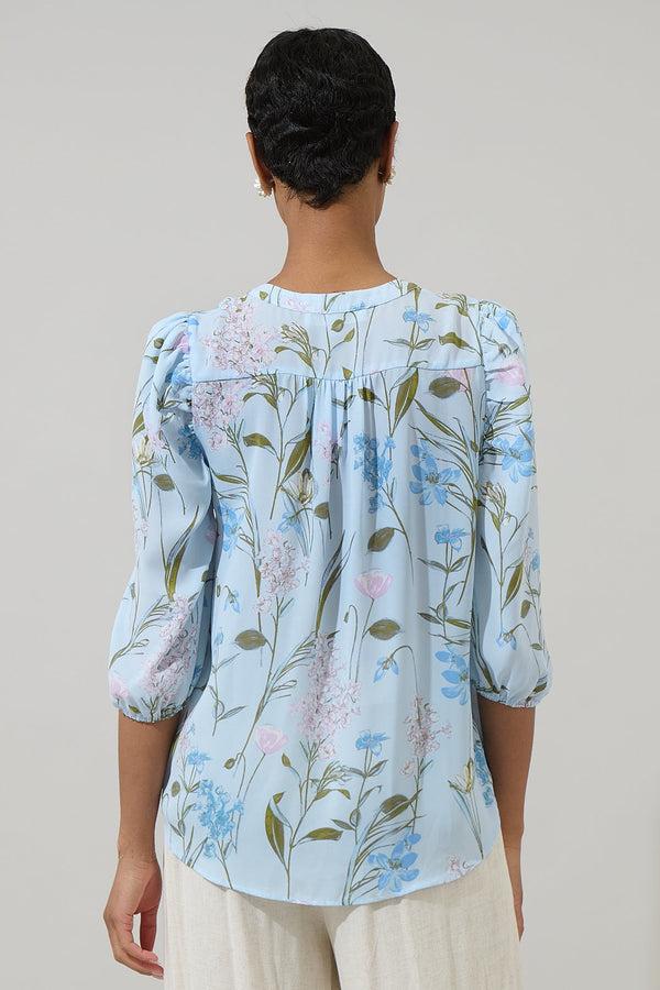 Sugarlips Leida Floral Tiva Long Sleeve Blouse