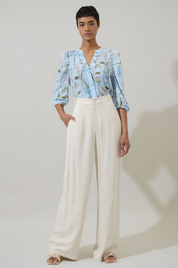 Sugarlips Leida Floral Tiva Long Sleeve Blouse