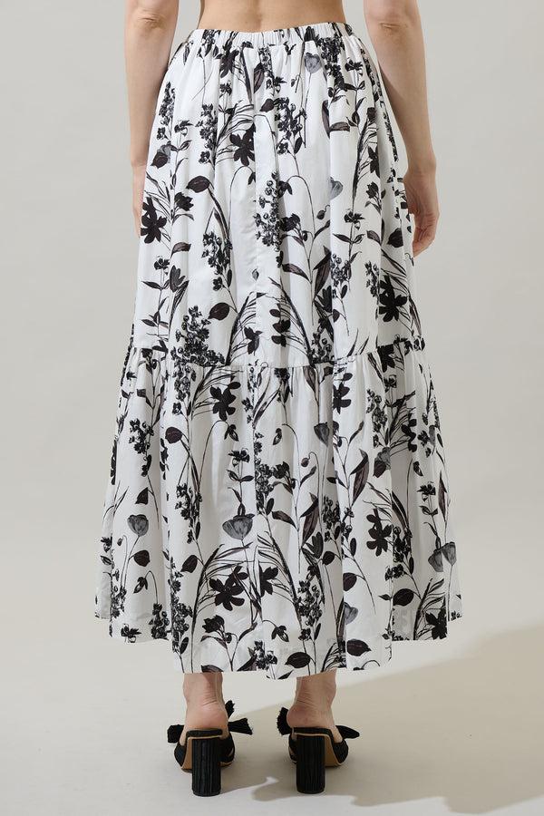 Sugarlips Leiden Floral Breda Tiered Maxi Skirt