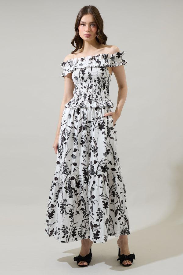 Sugarlips Leiden Floral Pia Smocked Top