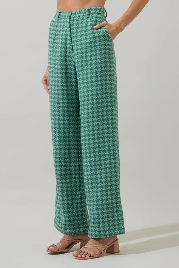 Sugarlips Levana Houndstooth Noemy Pleated Pants