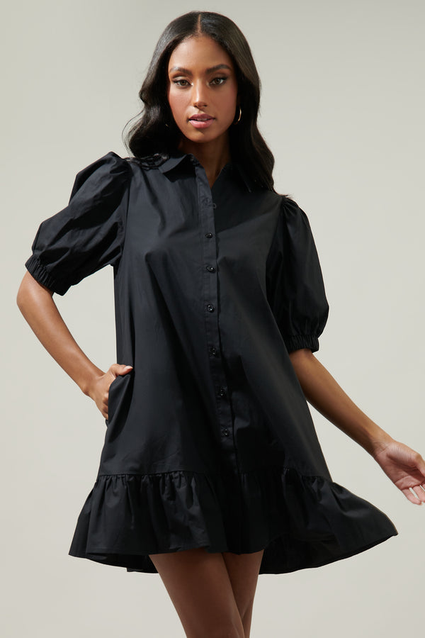 Sugarlips Levy Button Down Shift Dress