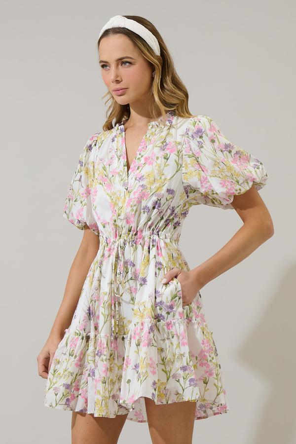 Sugarlips Lita Floral Noella Shift Mini Dress