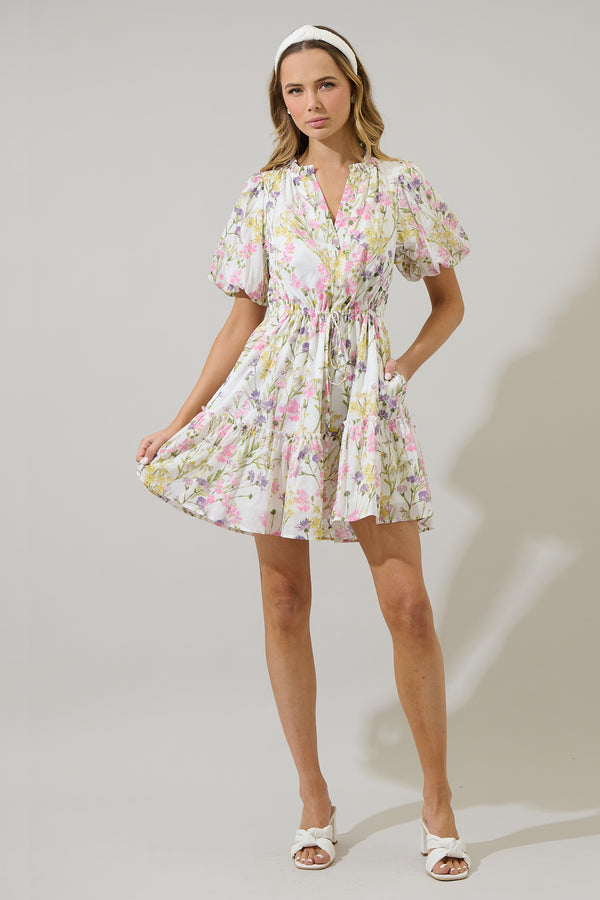 Sugarlips Lita Floral Noella Shift Mini Dress