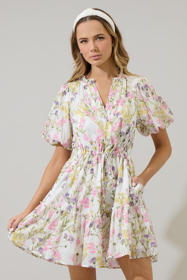 sugarlips Lita Floral Noella Shift Mini Dress