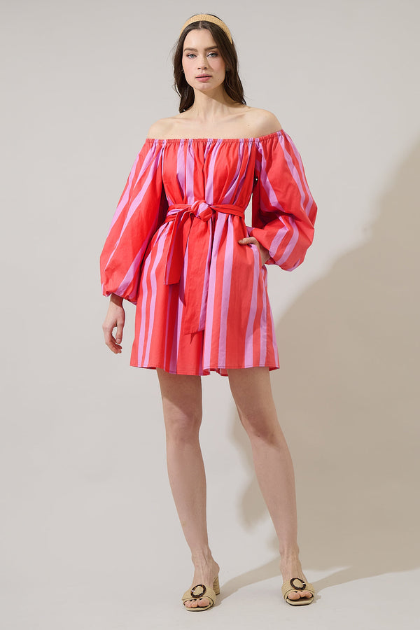 Sugarlips Livia Striped Zera Mini Dress