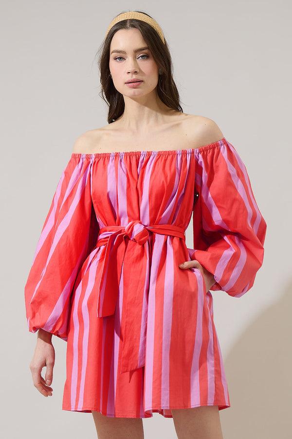 sugarlips Livia Striped Zera Mini Dress