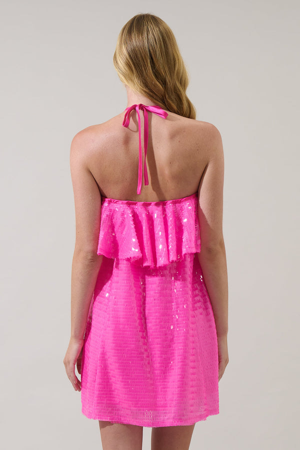 Sugarlips Liviana Sequin Shift Mini Dress