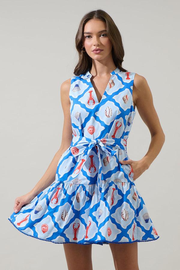 Sugarlips Lobster Bay Vilma Sleeveless Mini Dress