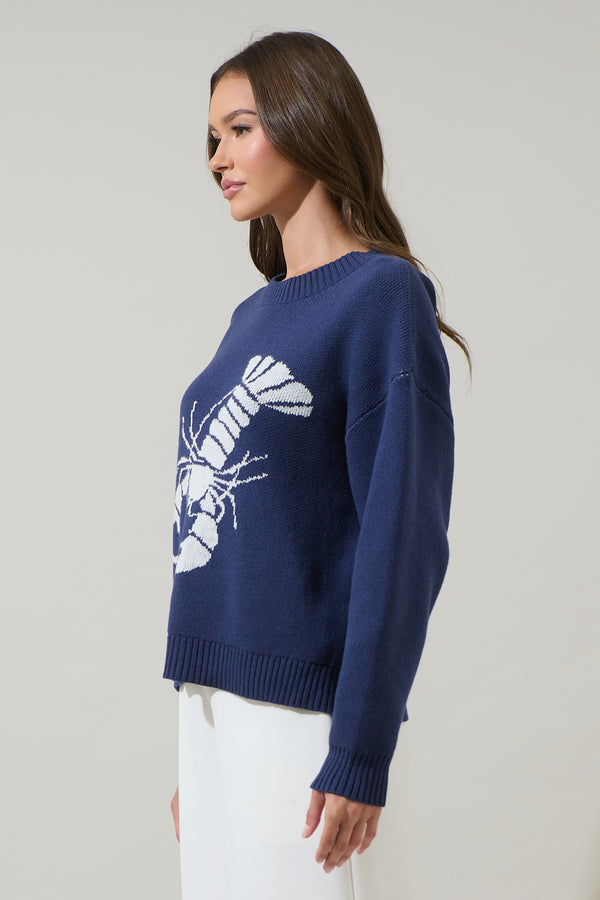 Sugarlips Lobster Roll Crewneck Sweater