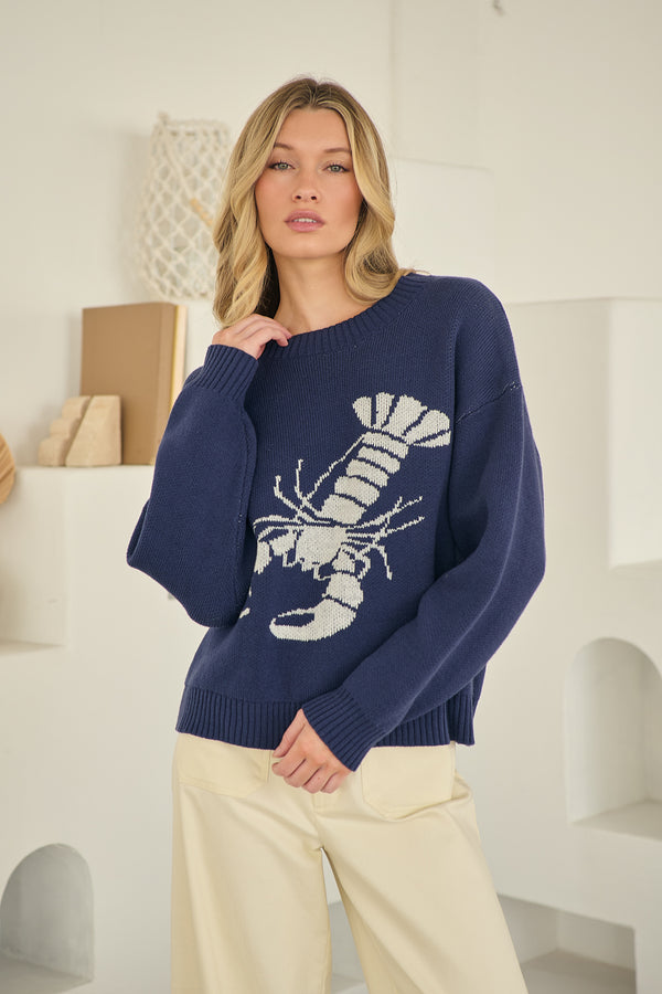 sugarlips Lobster Roll Crewneck Sweater