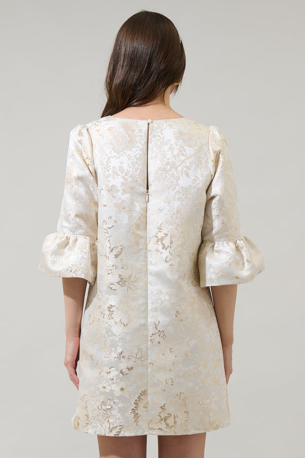 Sugarlips Lola Jacquard Aria Shift Mini Dress