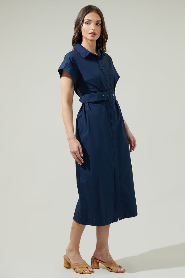 Sugarlips Lorelei Button Down Midi Dress