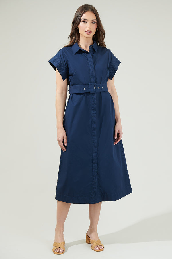 sugarlips Lorelei Button Down Midi Dress