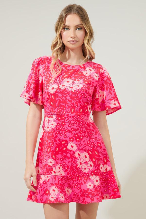 Sugarlips Lover Girl Flouncy Flare Mini Dress