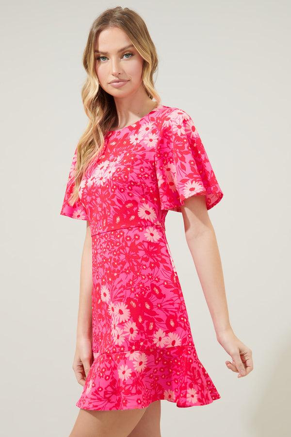 Sugarlips Lover Girl Flouncy Flare Mini Dress
