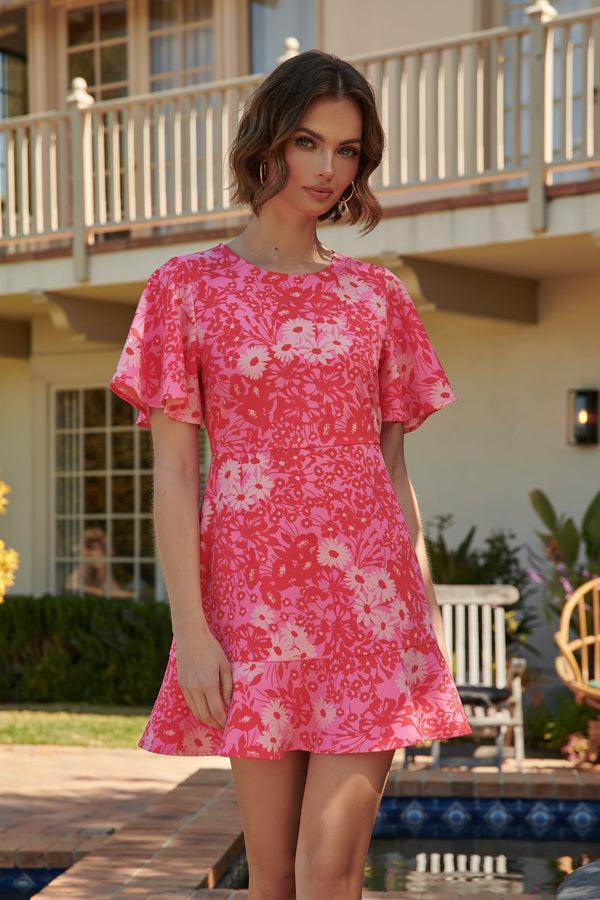 sugarlips Lover Girl Flouncy Flare Mini Dress