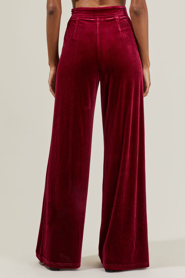 Sugarlips Lulu Velvet Wide Pants
