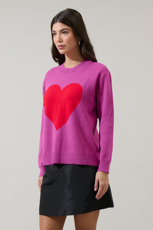 Sugarlips Lumia Heart Pull Over Sweater