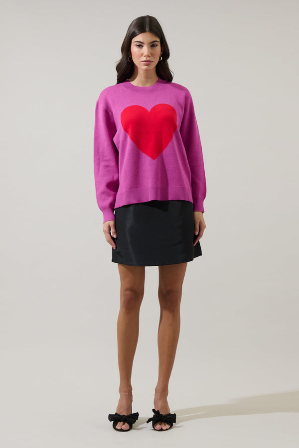 Sugarlips Lumia Heart Pull Over Sweater