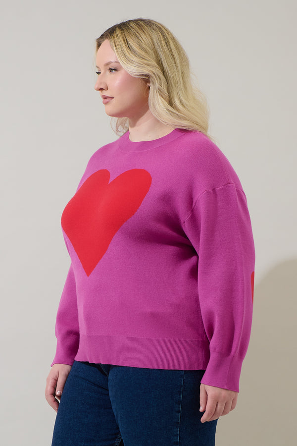 Sugarlips Lumia Heart Pull Over Sweater Curve