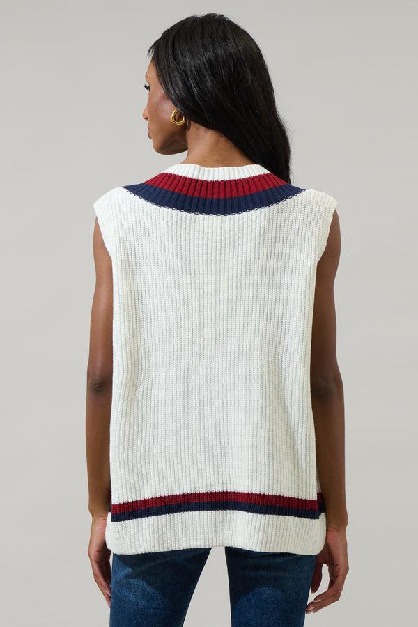 Sugarlips Luxora Color Block Oversized Vest Top