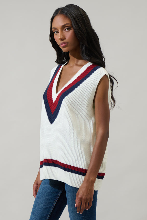 Sugarlips Luxora Color Block Oversized Vest Top