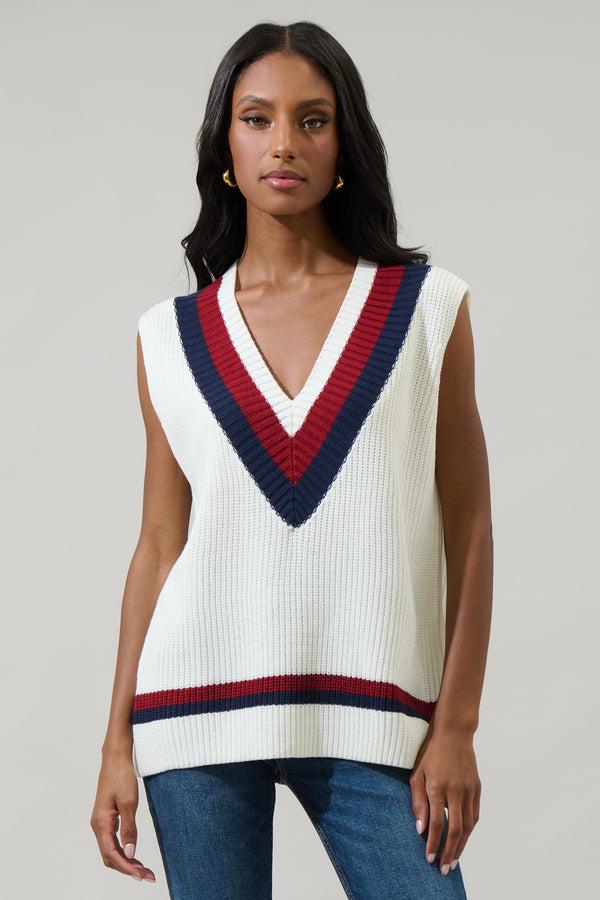 sugarlips Luxora Color Block Oversized Vest Top