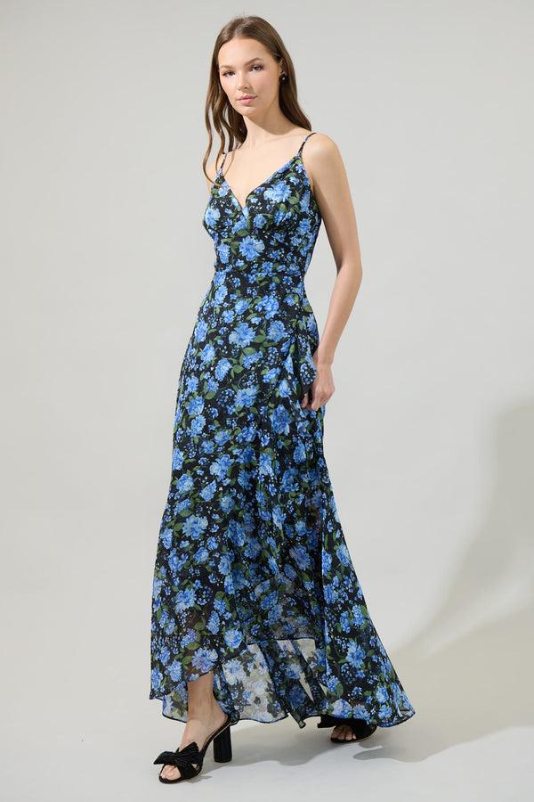 Sugarlips Lyssa Floral Doris Ruffle Maxi Dress