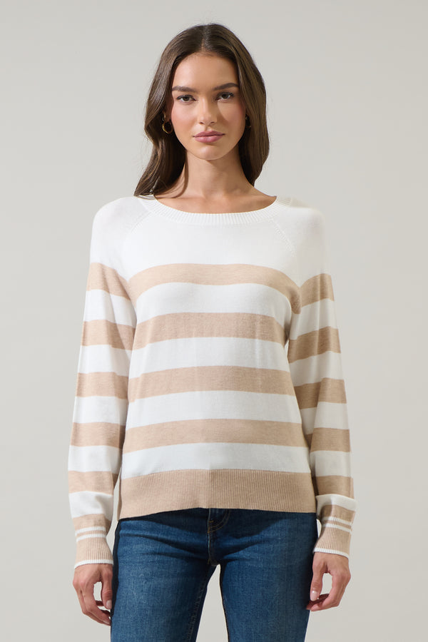 sugarlips Macy Hill Color Block Striped Sweater