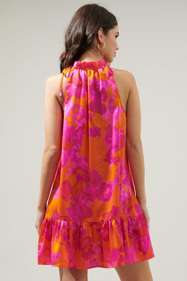 Sugarlips Mai Tai Floral Rumba Halter Dress